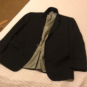 Mens Black Sportcoat Blazer Croft & Barrow 50 R